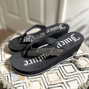 Juicy Couture Black Wedges